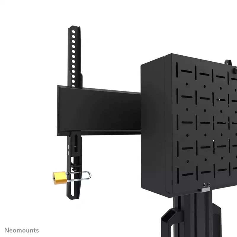 Carrinho de TV Neomounts FL50S-825BL1 37-75 polegadas - TÜV, preto, suporte de chão fixo, aço, 70 kg, 94 cm (37 polegadas), 190,5 cm (75 polegadas)
