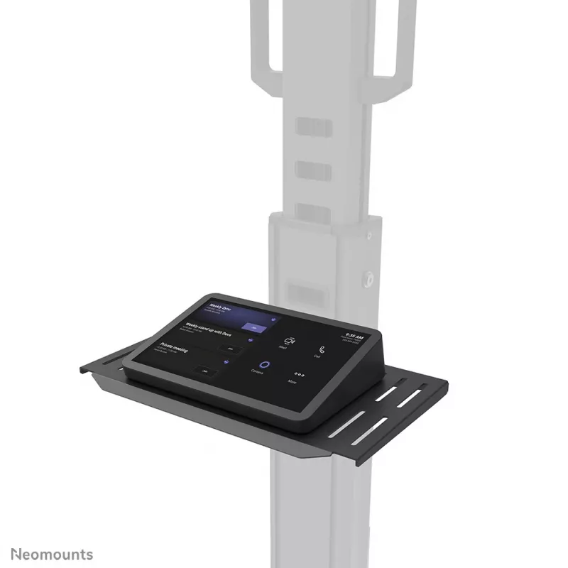 Neomounts Select AFLS-825BL1 kit de vídeo e multimédia (prateleira para câmara, prateleira AV, adaptador Logitech Rally Bar (Mini)) para FL50S-825BL1, máx. 9 kg, aço, preto