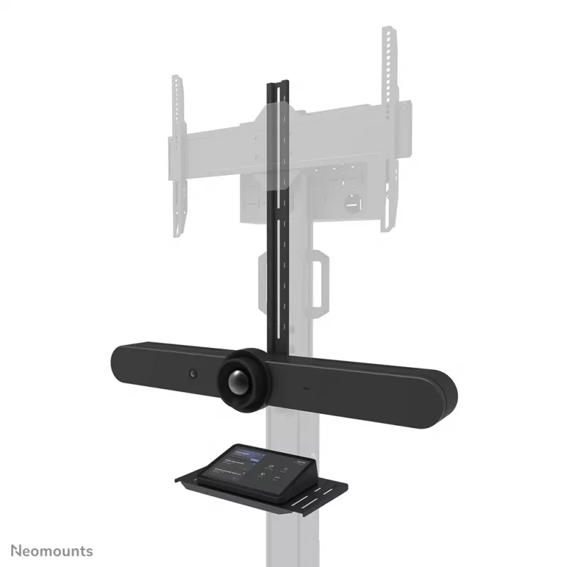 Neomounts Select AFLS-825BL1 kit de vídeo e multimédia (prateleira para câmara, prateleira AV, adaptador Logitech Rally Bar (Mini)) para FL50S-825BL1, máx. 9 kg, aço, preto