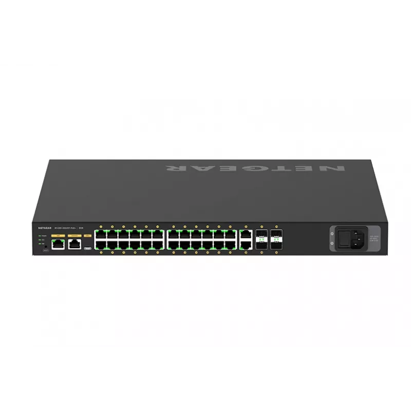 NETGEAR M4250-26G4XF-PoE+ gerido L2/L3 Gigabit Ethernet (10/100/1000) Power over Ethernet (PoE) 1U preto