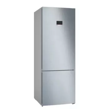 Combinado de frigorífico e congelador Bosch Serie 4 KGN56XLEB — independente, aço inoxidável, 508 L (400 L de refrigeração + 108 L de congelação), No Frost, ecrã LED