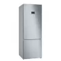 Combinado de frigorífico e congelador Bosch Serie 4 KGN56XLEB — independente, aço inoxidável, 508 L (400 L de refrigeração + 108 L de congelação), No Frost, ecrã LED