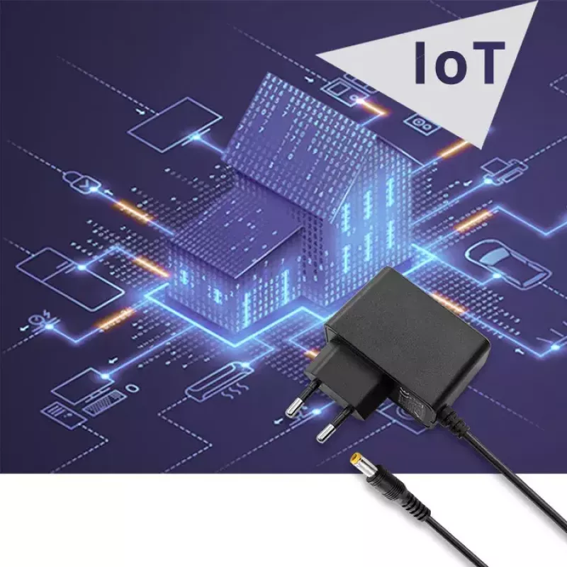 Qoltec 51021 fonte de alimentação de ficha 5 W, 5 V, 1 A, 5,5x2,5 mm