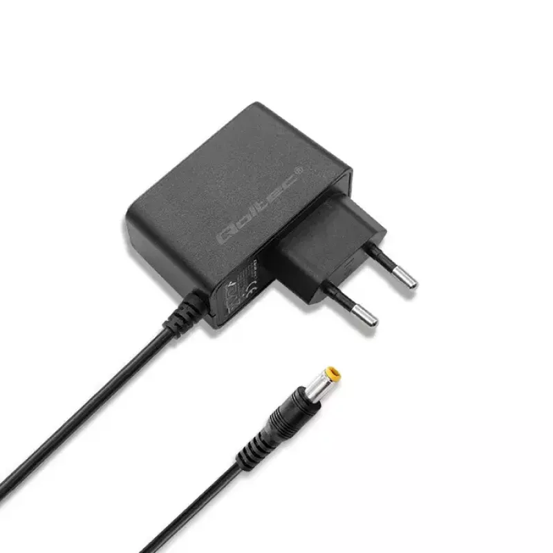 Qoltec 51021 fonte de alimentação de ficha 5 W, 5 V, 1 A, 5,5x2,5 mm