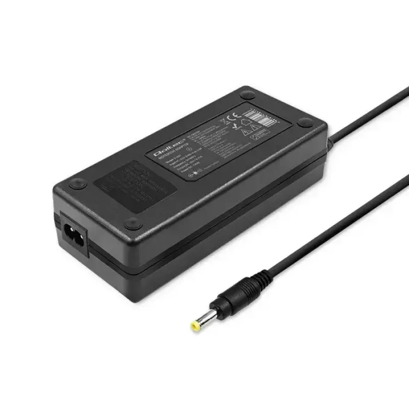 Fonte de alimentação Qoltec 51037 120W para interiores preta para portátil