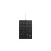 Teclado numérico com fios Kensington, USB, 21, portátil/PC, preto