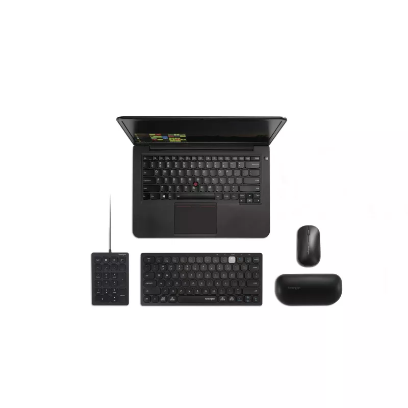Teclado numérico com fios Kensington, USB, 21, portátil/PC, preto