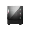 Caixa de PC MSI MAG FORGE 112R Midi-Tower preta com vidro temperado, 3 ventoinhas frontais de 120mm, suporte ATX/Micro-ATX/Mini-ITX