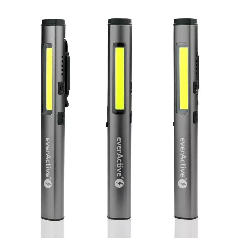 Bateria de iões de lítio recarregável everActive PL-350R 3500mAh 3,7V para lanternas e dispositivos portáteis, IP54, corpo em alumínio