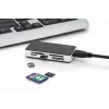 Leitor de cartões DIGITUS USB 3.0, suporta cartões MS/SD/SDHC/MiniSD/M2/CF/MD/SDXC, cabo de ligação USB-A de 1M