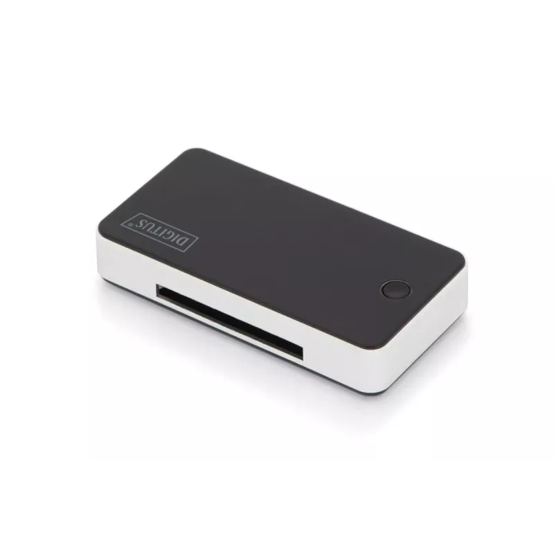 Leitor de cartões DIGITUS USB 3.0, suporta cartões MS/SD/SDHC/MiniSD/M2/CF/MD/SDXC, cabo de ligação USB-A de 1M