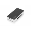 Leitor de cartões DIGITUS USB 3.0, suporta cartões MS/SD/SDHC/MiniSD/M2/CF/MD/SDXC, cabo de ligação USB-A de 1M