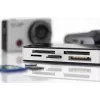 Leitor de cartões DIGITUS USB 3.0, suporta cartões MS/SD/SDHC/MiniSD/M2/CF/MD/SDXC, cabo de ligação USB-A de 1M