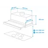 Samsung NK24M1030IS semi-encastrado (extrátil) aço inoxidável 392 m³/h