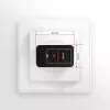 Carregador de parede Axagon ACU-QS24 QUICK and SMART, 2x porta USB QC3.0/AFC/FCP + 5V-1,2A, 24W