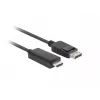 Adaptador de cabo LANBERG DisplayPort HDMI preto
