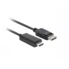 Adaptador de cabo LANBERG DisplayPort HDMI preto