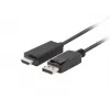 Cabo DisplayPort para HDMI LANBERG CA-DPHD-11CC-0050-BK, DisplayPort 1.1 (macho) para HDMI (macho), 5 m, 1080p, 60 Hz