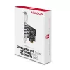 Placa PCIe Axagon PCEU-43RS - 4 portas USB 5 Gbps, alimentação dupla, Renesas PD720201, SP & LP