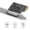 Axagon PCEA-P1N PCIe - adaptador de 1 porta paralela com SP & LP, PCIe, paralela, fêmea, full-height / low-profile, PCIe 2.0, China