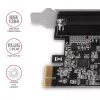 Axagon PCEA-P1N PCIe - adaptador de 1 porta paralela com SP & LP, PCIe, paralela, fêmea, full-height / low-profile, PCIe 2.0, China