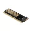 Adaptador de slot M.2 NVMe M-Key Axagon PCEM2-1U PCIe x16/x8/x4 1U