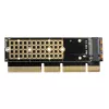 Adaptador de slot M.2 NVMe M-Key Axagon PCEM2-1U PCIe x16/x8/x4 1U