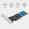Controlador PCIe Axagon PCES-SA4M2 2 portas SATA 6G internas + placas/adaptadores M.2 B-Key M.2, SATA
