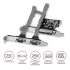 Axagon PCEA-PSN PCIe - adaptador de 1 porta paralela e 2 portas série 250 kbps com SP & LP