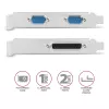 Axagon PCEA-PSN PCIe - adaptador de 1 porta paralela e 2 portas série 250 kbps com SP & LP