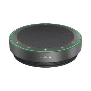Jabra Speak2 75 MS Teams - Link 380c, cinzento-escuro, universal, preto, AAC, CVSD, mSBC, SBC, 72 dB, botões, Voice Level Normalization