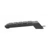 NATEC Goby 2 NKL-2022 teclado numérico, com fio USB, 18 teclas, de membrana, cabo de 1,5 m, preto
