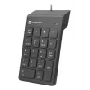NATEC Goby 2 NKL-2022 teclado numérico, com fio USB, 18 teclas, de membrana, cabo de 1,5 m, preto