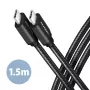 Cabo USB Axagon BUCM3-CM15AB 1,5 m USB 3.2 Gen 1 preto