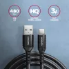 Cabo Axagon BUCM-AM10AB HQ USB-C USB-A 1 m