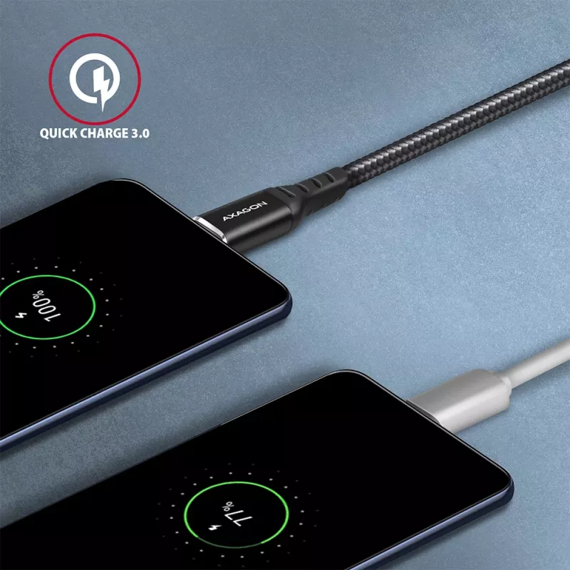 Cabo Axagon BUCM-AM10AB HQ USB-C USB-A 1 m