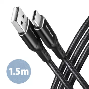 Cabo USB Axagon BUCM-AM15AB USB 2.0 1,5 m USB A USB C preto