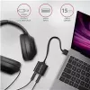 Adaptador de áudio USB externo AXAGON ADA-12 com 1x jack de 3,5 mm para auscultadores e microfone