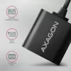 Adaptador de áudio USB externo AXAGON ADA-12 com 1x jack de 3,5 mm para auscultadores e microfone