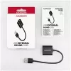 Adaptador de áudio USB externo AXAGON ADA-12 com 1x jack de 3,5 mm para auscultadores e microfone