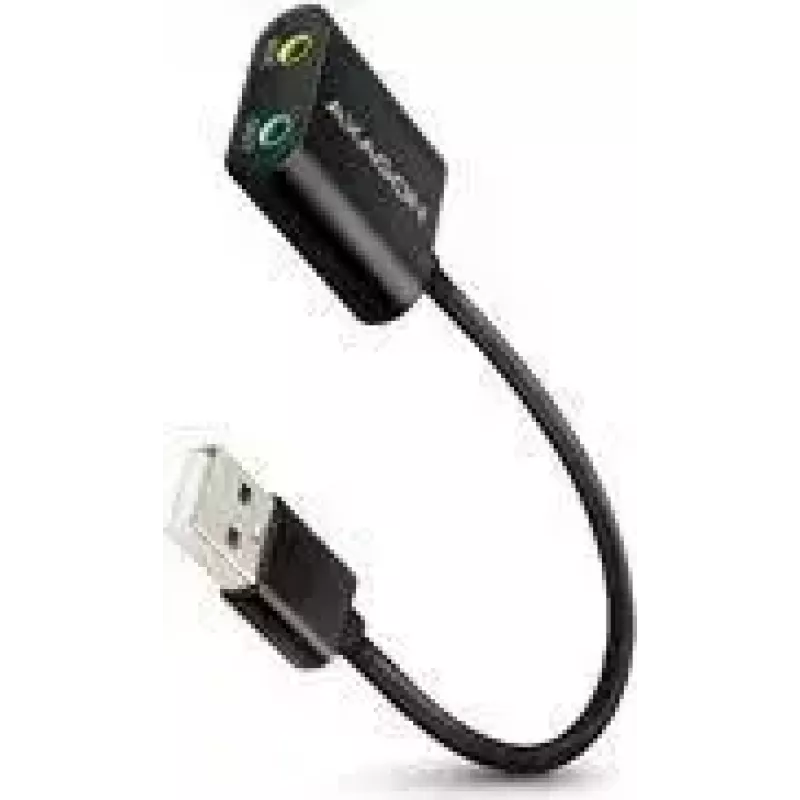 Adaptador de áudio USB externo AXAGON ADA-12 com 1x jack de 3,5 mm para auscultadores e microfone