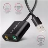 Adaptador de áudio USB externo AXAGON ADA-12 com 1x jack de 3,5 mm para auscultadores e microfone