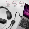 Adaptador de áudio USB externo AXAGON ADA-12 com 1x jack de 3,5 mm para auscultadores e microfone