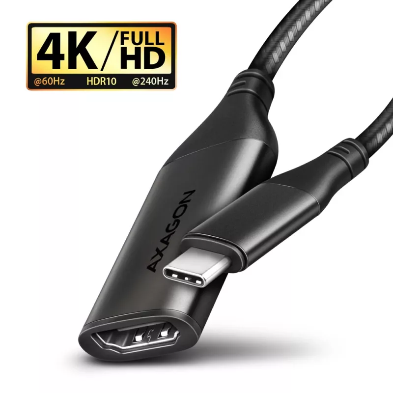 Adaptador Axagon RVC-HI2M USB-C -> HDMI 2.0a 4K/60Hz HDR10