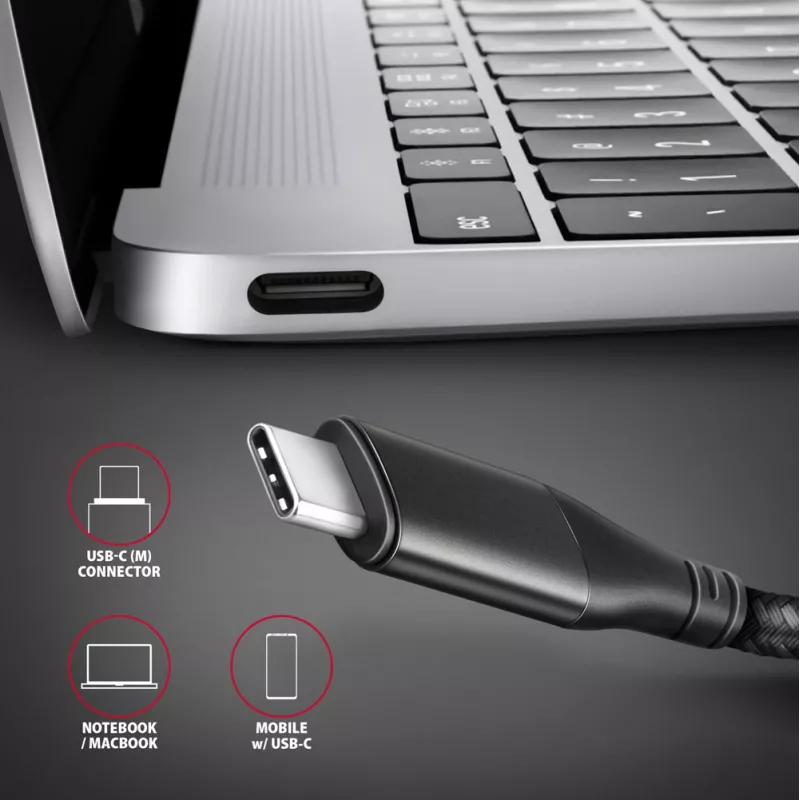 Adaptador Axagon RVC-HI2M USB-C -> HDMI 2.0a 4K/60Hz HDR10