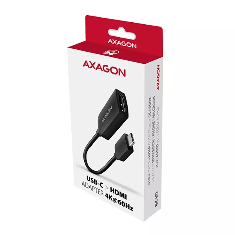Adaptador Axagon RVC-HI2M USB-C -> HDMI 2.0a 4K/60Hz HDR10