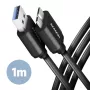 Cabo Axagon BUMM3-AM10AB SPEED Micro-B USB <> USB-A 3.2 Gen 1 1 m