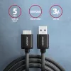 Cabo Axagon BUMM3-AM10AB SPEED Micro-B USB <> USB-A 3.2 Gen 1 1 m