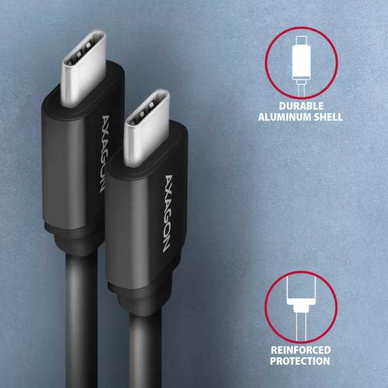 Cabo Axagon BUCM-CM10TB TWISTER USB-C <> USB-C 0,6 m