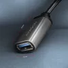 Adaptador de cabo Axagon RUCM-AFAC USB-C (M) -> USB-A (F), 20cm, USB 3.2 Gen 1, 3A, ALU